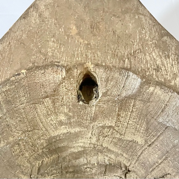 Vintage African Carved Wooden Face Mask Handcrafted in Ghana Tribal Art - Picture 8 of 11